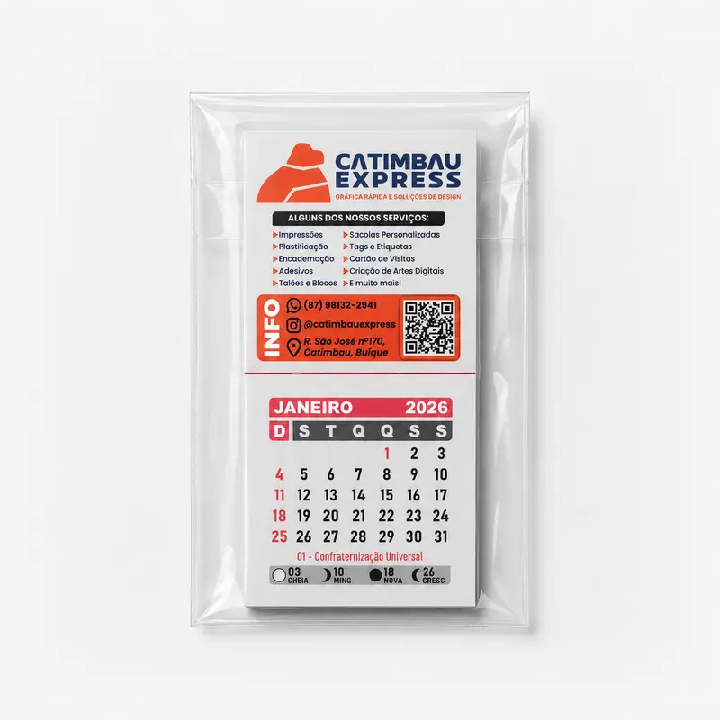 Calendário de Geladeira